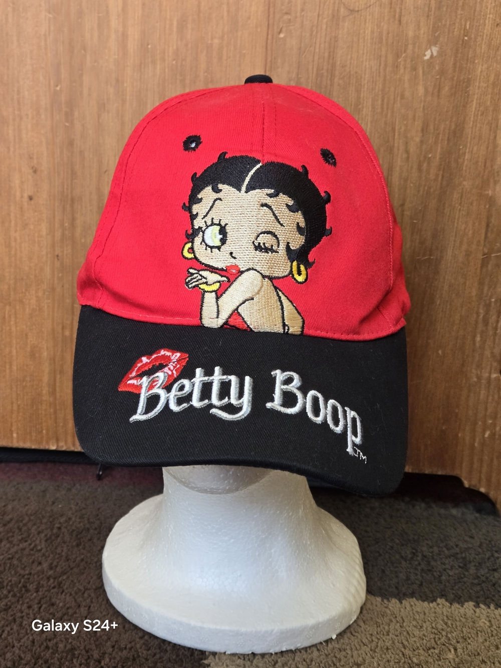 Betty Boop Baseball Hat Cap Sugar Loaf 2011 Red One Size Boop Oop a Doop! Kiss